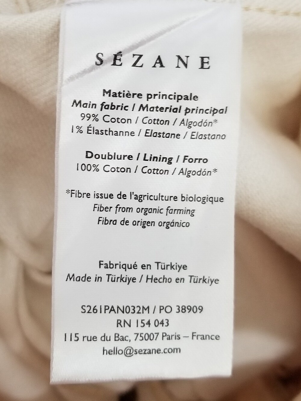 NWT Sezane Wide Leg Trouser Jeans Size 40 Medium - Picture 10 of 11
